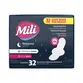 Absorvente Mili Suave Noturno c/Abas com 32 Unidades