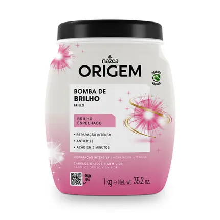 Creme De Tratamento Origem Bomba de Brilho 1kg