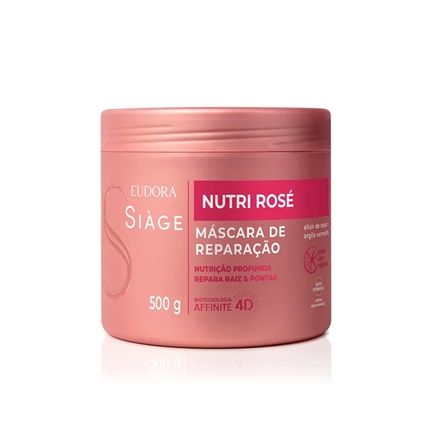 Máscara Capilar Eudora Siàge Nutri Rosé 500g Farmácias Unipreço