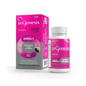 Suplemento Vitamínico e Ômega 3 DHA Regenesis com 60 cápsulas