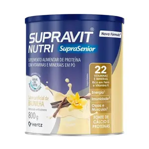 Suplemento Alimentar Supravit Nutri Suprasenior Baunilha 800g