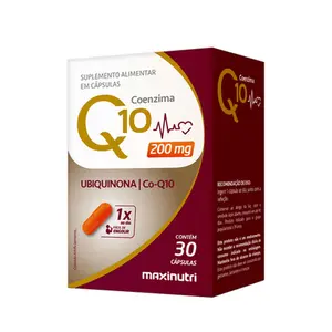 Coenzima Q10 200mg Maxinutri 30 Cápsulas