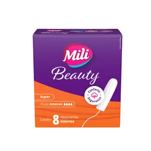Absorvente Interno Mili Beauty Super com 8 Unidades