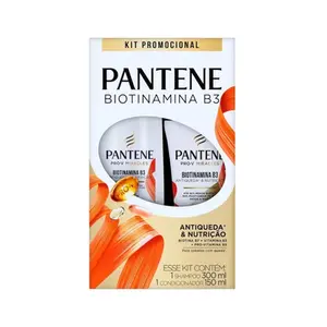 Kit Pantene Pro-V Biotinamina Shampoo 300ml + Condicionador 150ml