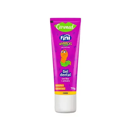 Gel Dental Carmed Minhocas com Flúor 70g