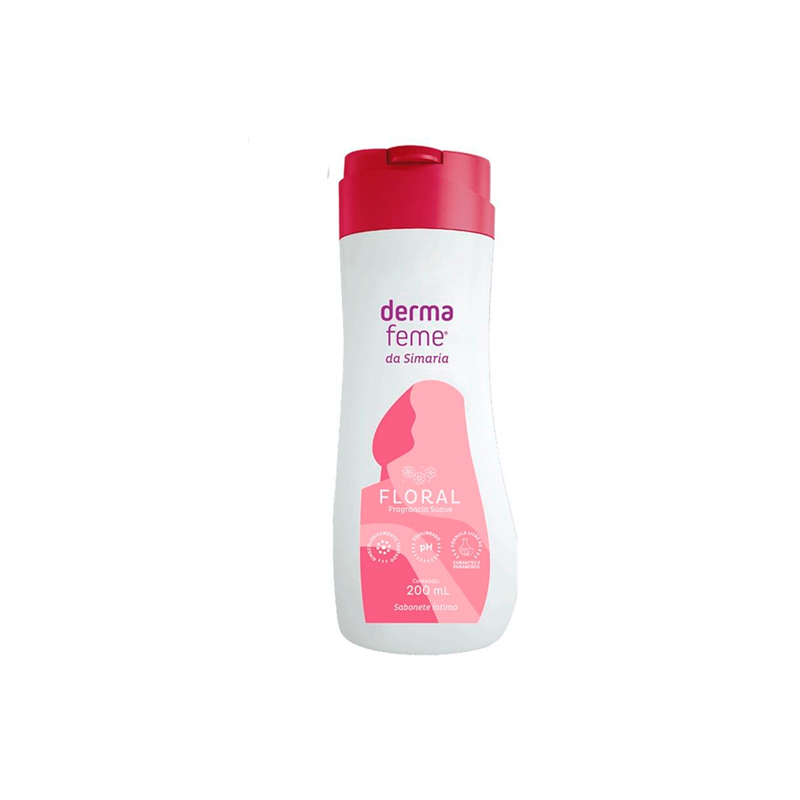 Kit Sabonete Líquido Íntimo Dermafeme Floral 2 Unidades 200ml