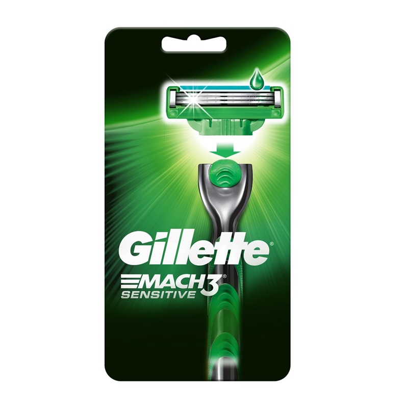 Aparelho De Barbear Gillette Mach Sensitive Unidade Farm Cias