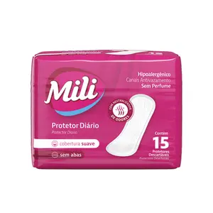 Protetor Diario Mili Suave Sem Abas com 15 Unidades
