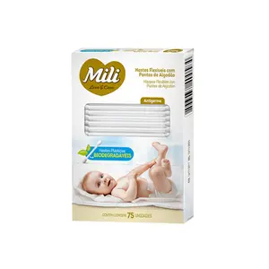 Hastes Flexíveis Mili Love & Care  com 75 Unidades