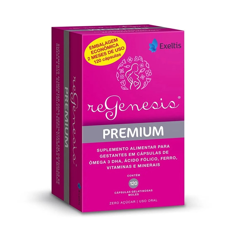 Suplemento Alimentar para gestantes ReGenesis Premium 120 cápsulas