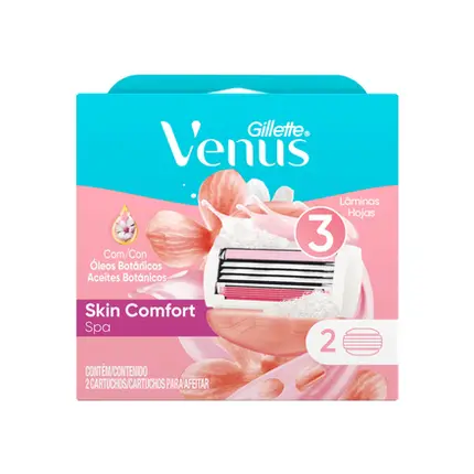 Carga Para Aparelho De Depilar Venus 3 Spa com 2 Unidades