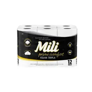 Papel Higiênico Mili Comfort Prime 20mts Folha Tripla com 12 Rolos