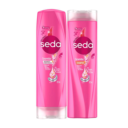 Kit Shampoo Condicionador Seda Ceramidas Com Ml