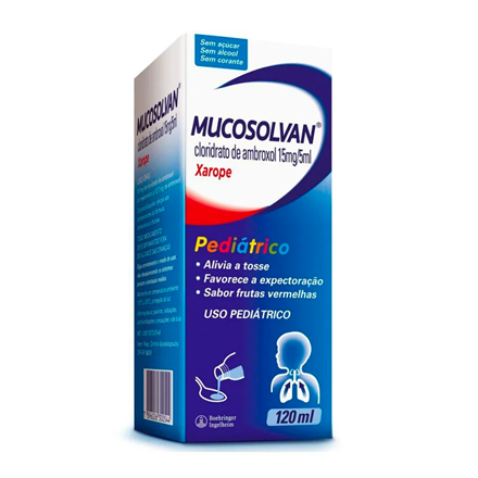 Mucosolvan 15mg/5ml Xarope Pediátrico - preço e onde comprar