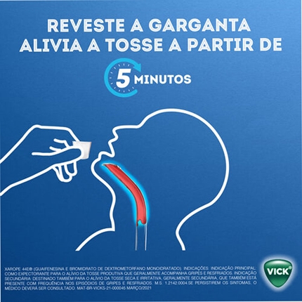 Xarope Vick Guaifenesina 44E 120ml - Drogaria Sao Paulo