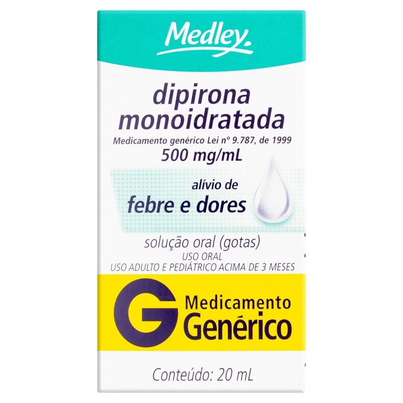 DIPIRONA GOTAS 20ML GENERICO MEDLEY - DIPIRONA GOTAS 20ML GENERICO ...