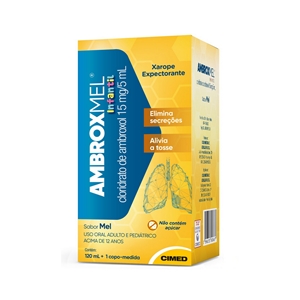 Comprar Ambroxmel 15mg/ml Xarope Pediátrico Com 120ml