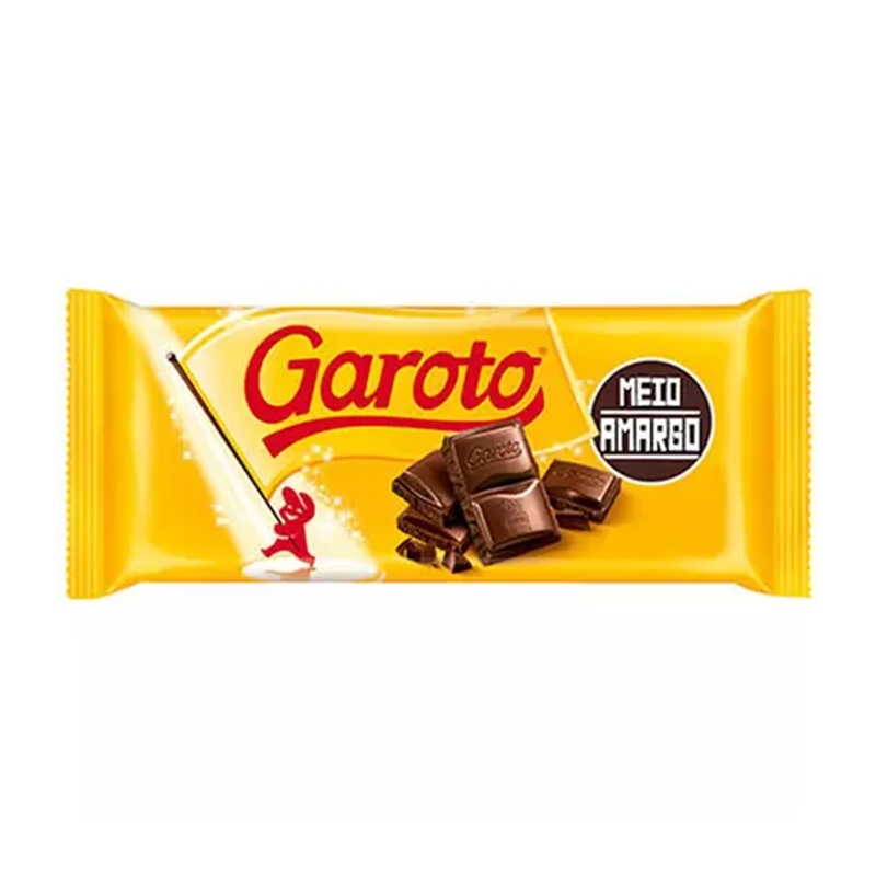 Chocolate Barra Garoto Meio Amargo 90g