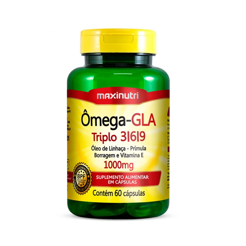 OMEGA GLA TRIPLO 3/6/9 1000MG MAXINUTRI COM 60 CAPSULAS